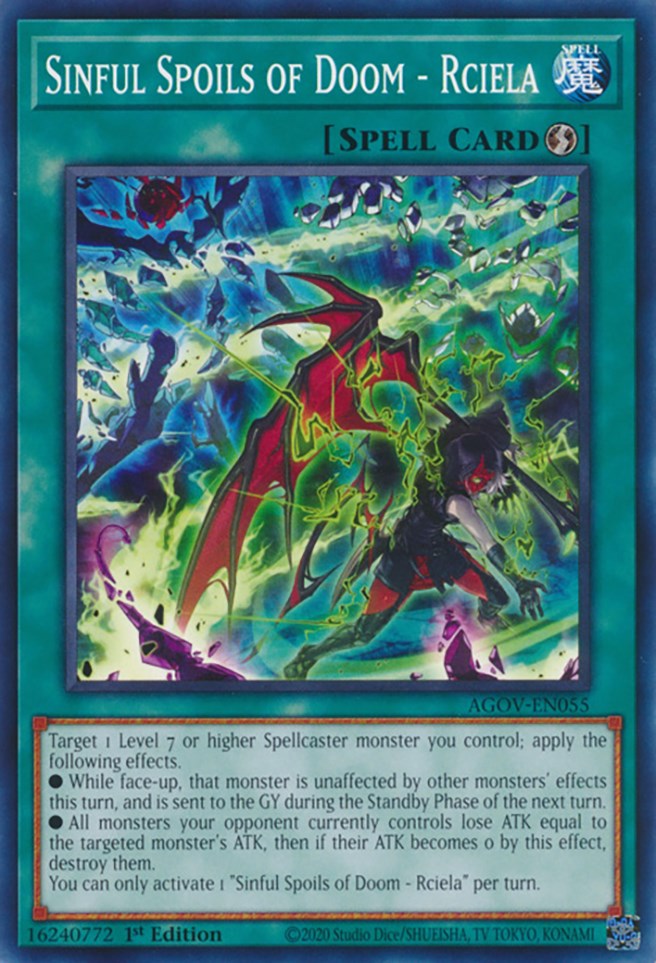 Sinful Spoils of Doom - Rciela [AGOV-EN055] Common | Play N Trade Winnipeg