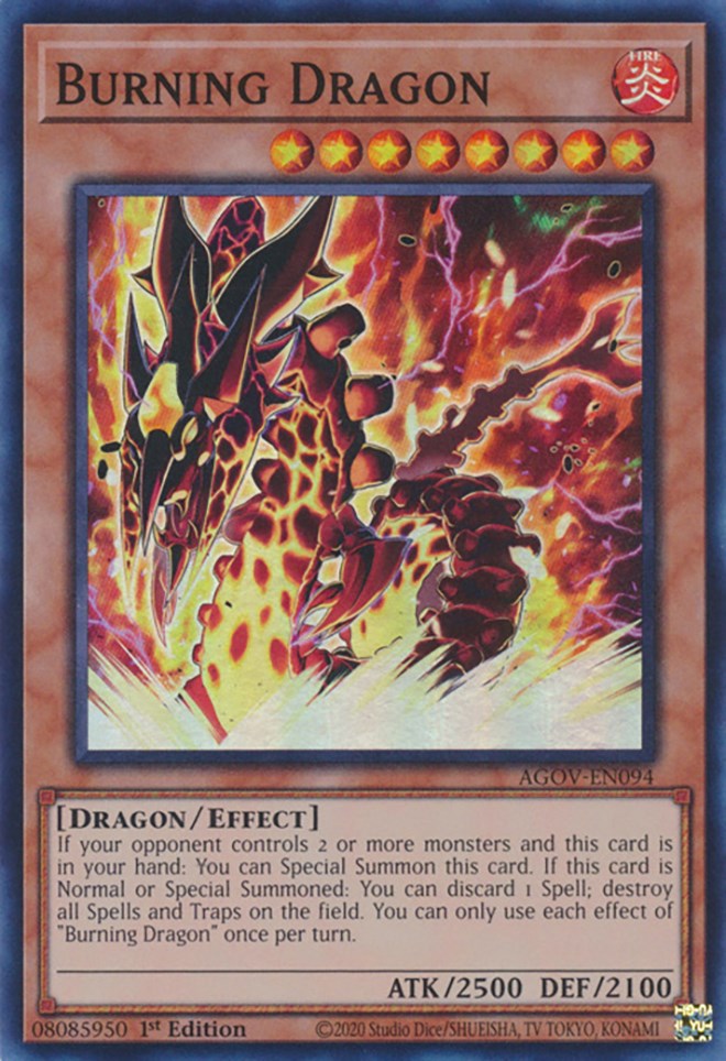 Burning Dragon [AGOV-EN094] Super Rare | Play N Trade Winnipeg