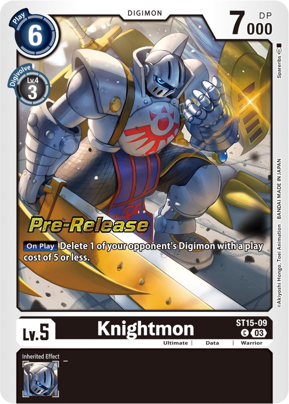 Knightmon [ST15-09] [Starter Deck: Dragon of Courage Pre-Release Cards] | Play N Trade Winnipeg