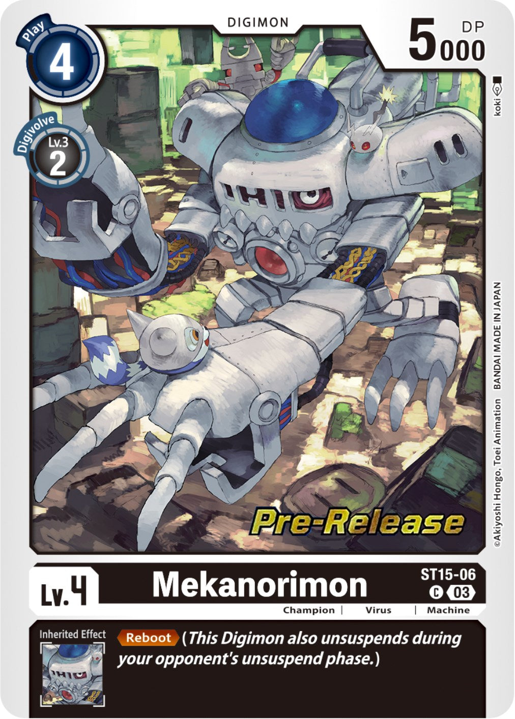 Mekanorimon [ST15-06] [Starter Deck: Dragon of Courage Pre-Release Cards] | Play N Trade Winnipeg