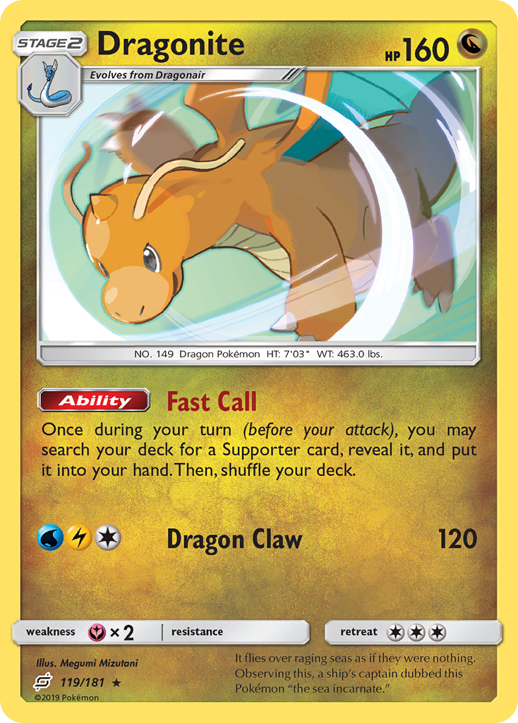 Dragonite (119/181) [Sun & Moon: Team Up] | Play N Trade Winnipeg