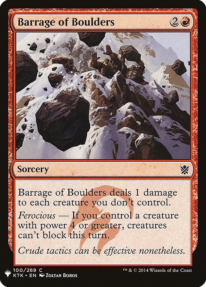 Barrage of Boulders [Mystery Booster] | Play N Trade Winnipeg