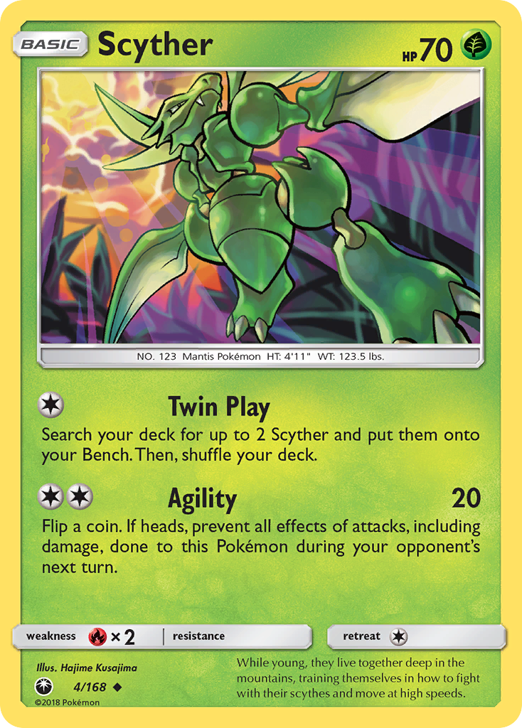 Scyther (4/168) [Sun & Moon: Celestial Storm] | Play N Trade Winnipeg