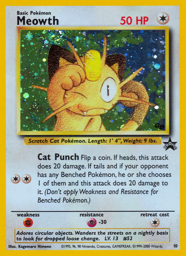 Meowth (10) [Wizards of the Coast: Black Star Promos] | Play N Trade Winnipeg