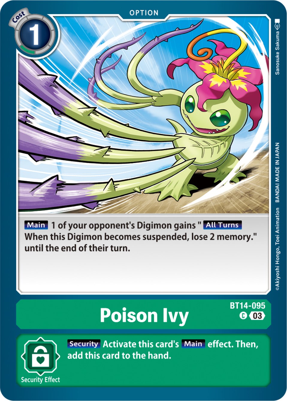 Poison Ivy [BT14-095] [Blast Ace] | Play N Trade Winnipeg