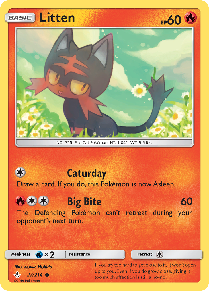 Litten (27/214) [Sun & Moon: Unbroken Bonds] | Play N Trade Winnipeg