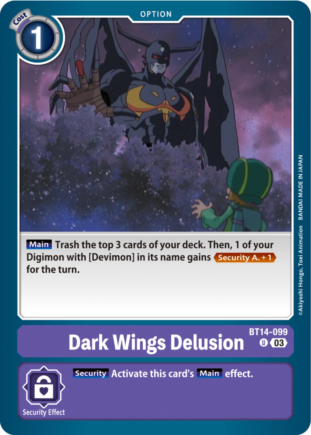 Dark Wings Delusion [BT14-099] [Blast Ace] | Play N Trade Winnipeg