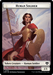 Human Soldier // Knight Double-Sided Token [Commander Masters Tokens] | Play N Trade Winnipeg
