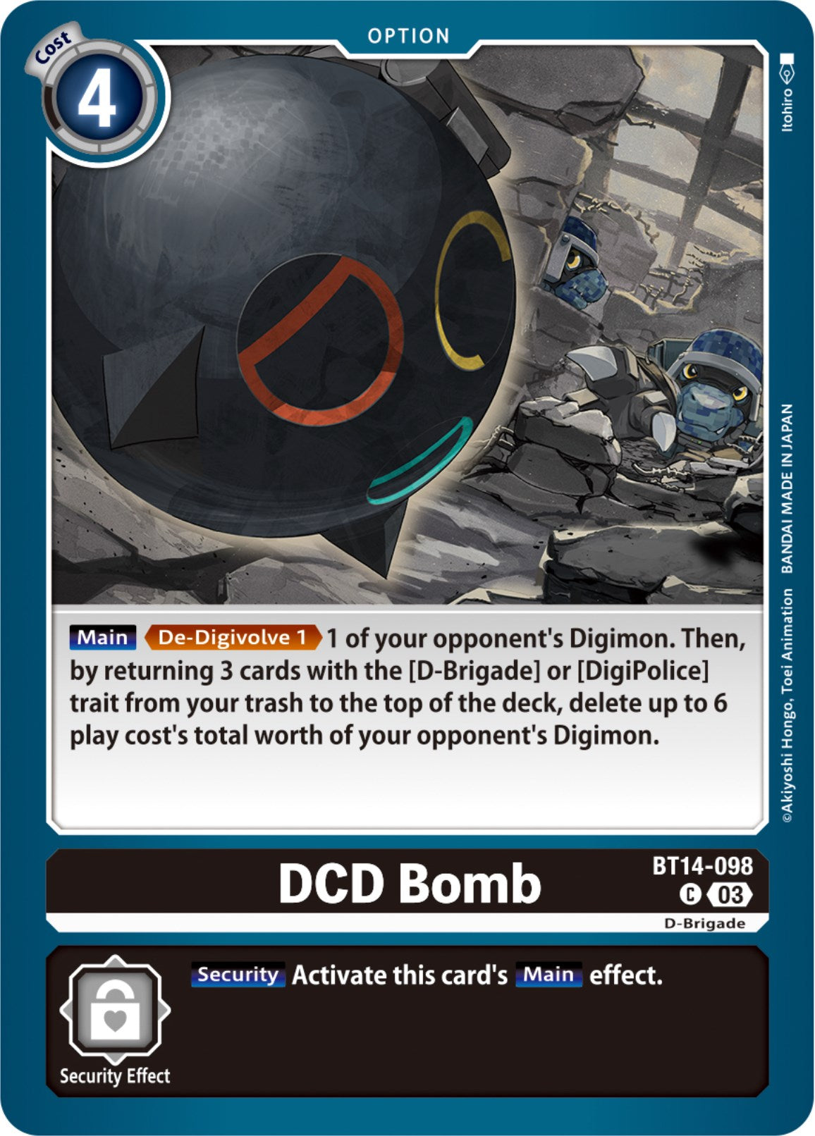 DCD Bomb [BT14-098] [Blast Ace] | Play N Trade Winnipeg