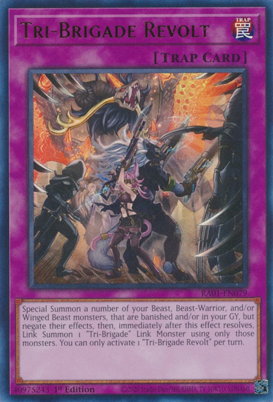 Tri-Brigade Revolt [RA01-EN079] Ultra Rare | Play N Trade Winnipeg