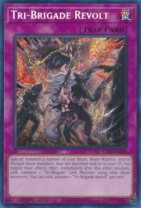 Tri-Brigade Revolt [RA01-EN079] Secret Rare | Play N Trade Winnipeg