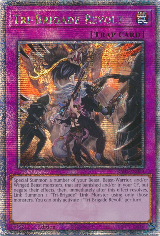 Tri-Brigade Revolt [RA01-EN079] Quarter Century Secret Rare | Play N Trade Winnipeg