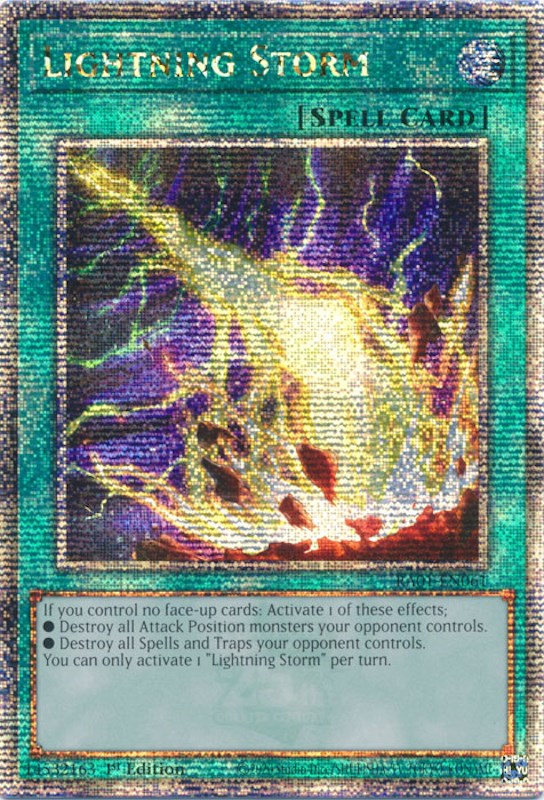 Lightning Storm [RA01-EN061] Quarter Century Secret Rare | Play N Trade Winnipeg