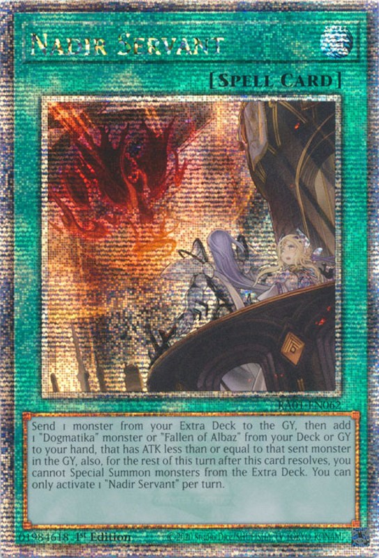 Nadir Servant [RA01-EN062] Quarter Century Secret Rare | Play N Trade Winnipeg