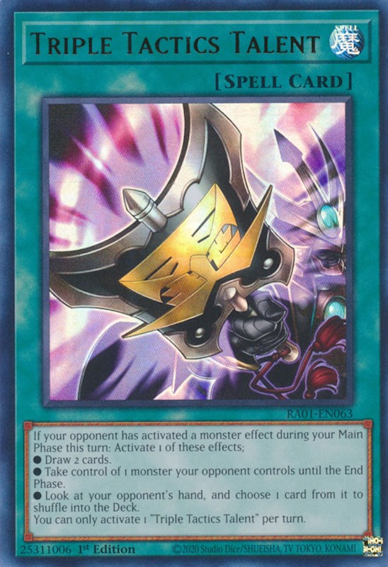 Triple Tactics Talent [RA01-EN063] Ultra Rare | Play N Trade Winnipeg