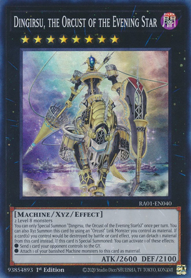 Dingirsu, the Orcust of the Evening Star [RA01-EN040] Super Rare | Play N Trade Winnipeg