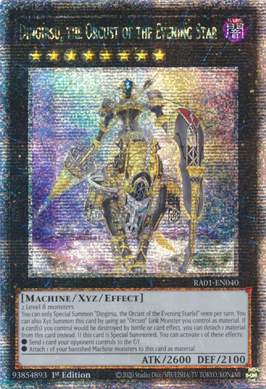 Dingirsu, the Orcust of the Evening Star [RA01-EN040] Quarter Century Secret Rare | Play N Trade Winnipeg