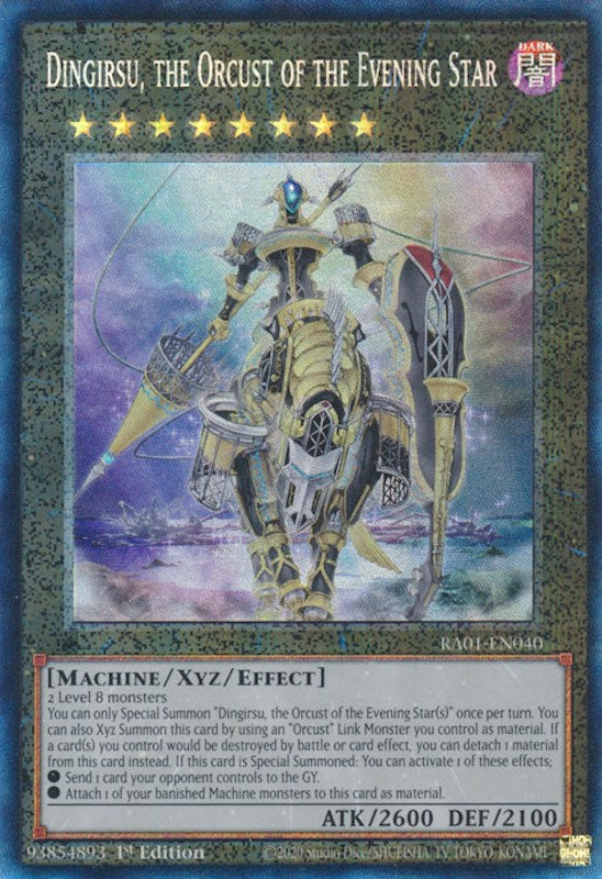 Dingirsu, the Orcust of the Evening Star [RA01-EN040] Prismatic Collector's Rare | Play N Trade Winnipeg