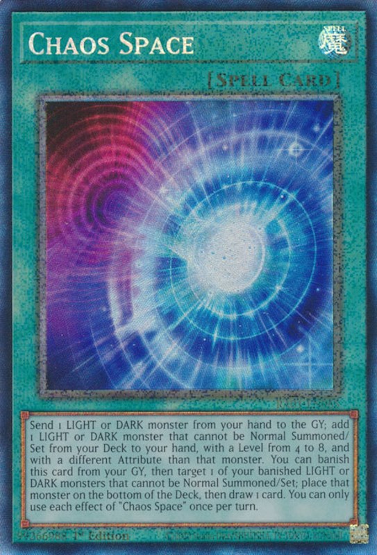 Chaos Space [RA01-EN065] Prismatic Collector's Rare | Play N Trade Winnipeg