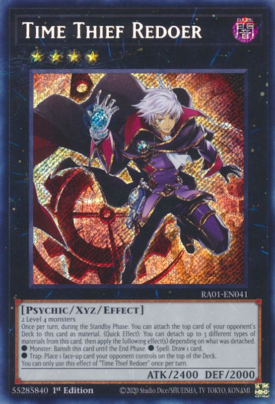 Time Thief Redoer [RA01-EN041] Secret Rare | Play N Trade Winnipeg