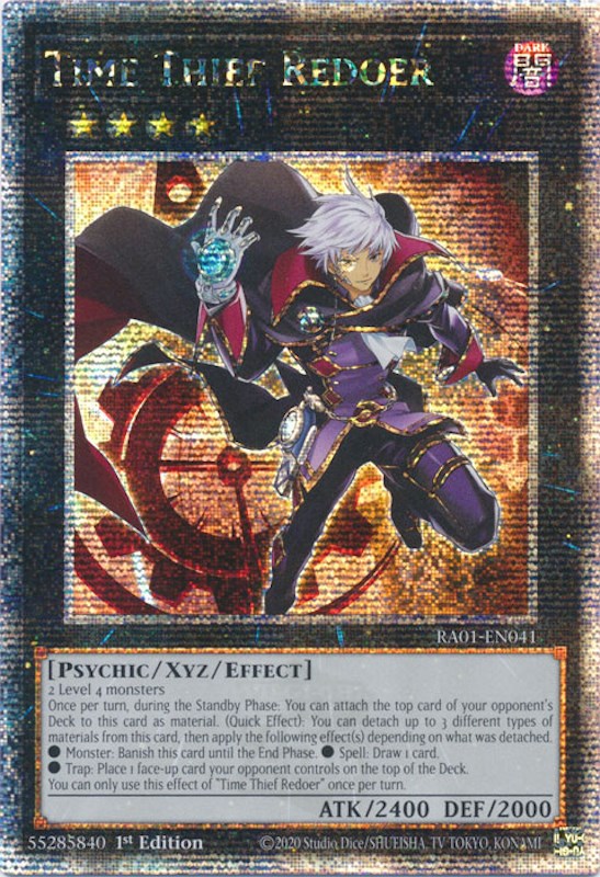 Time Thief Redoer [RA01-EN041] Quarter Century Secret Rare | Play N Trade Winnipeg