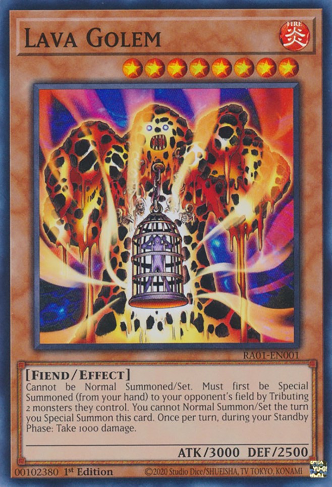 Lava Golem [RA01-EN001] Super Rare | Play N Trade Winnipeg