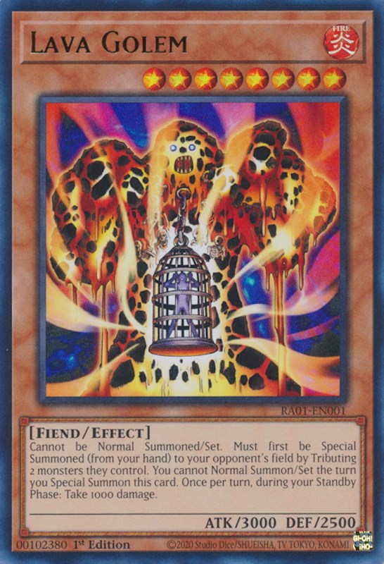 Lava Golem [RA01-EN001] Ultra Rare | Play N Trade Winnipeg