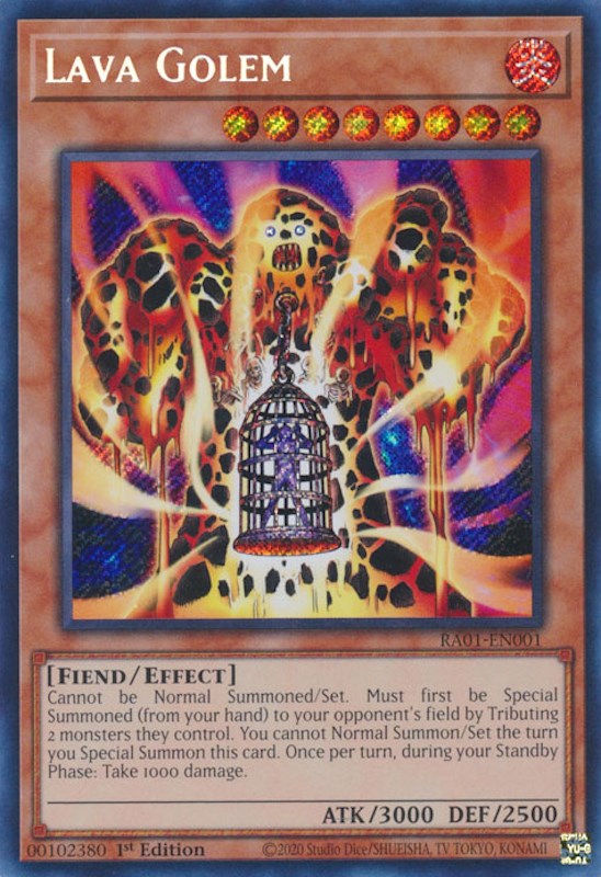 Lava Golem [RA01-EN001] Secret Rare | Play N Trade Winnipeg