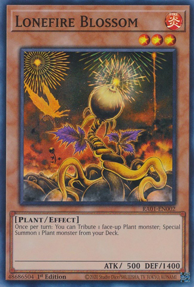 Lonefire Blossom [RA01-EN002] Super Rare | Play N Trade Winnipeg