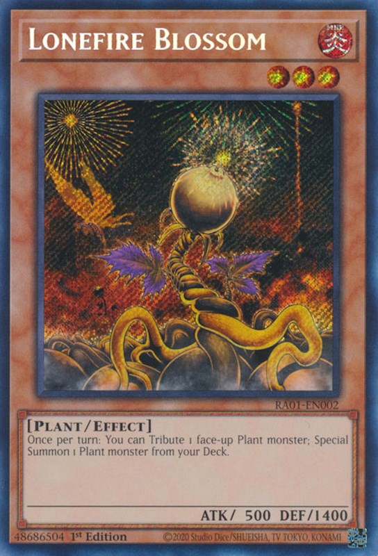 Lonefire Blossom [RA01-EN002] Secret Rare | Play N Trade Winnipeg