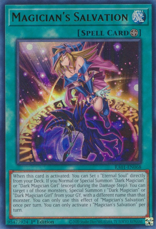 Magician's Salvation [RA01-EN068] Ultra Rare | Play N Trade Winnipeg
