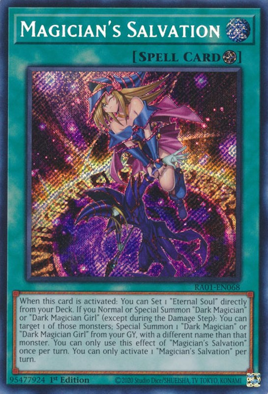 Magician's Salvation [RA01-EN068] Secret Rare | Play N Trade Winnipeg