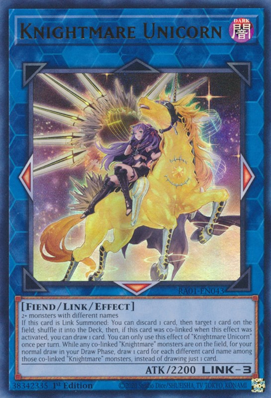 Knightmare Unicorn (Alternate Art) [RA01-EN043] Ultra Rare | Play N Trade Winnipeg