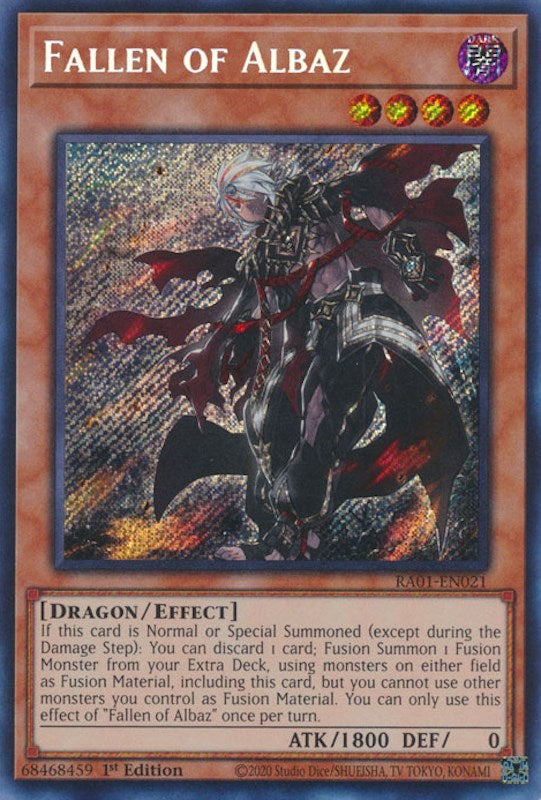 Fallen of Albaz [RA01-EN021] Secret Rare | Play N Trade Winnipeg