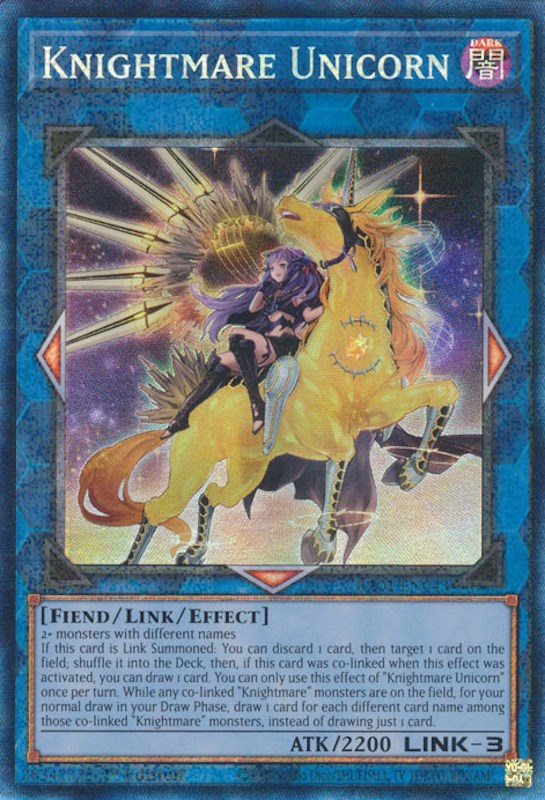 Knightmare Unicorn (Alternate Art) [RA01-EN043] Prismatic Collector's Rare | Play N Trade Winnipeg