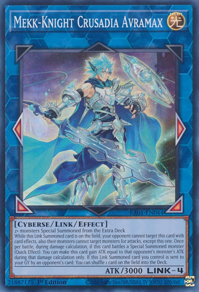 Mekk-Knight Crusadia Avramax [RA01-EN044] Super Rare | Play N Trade Winnipeg