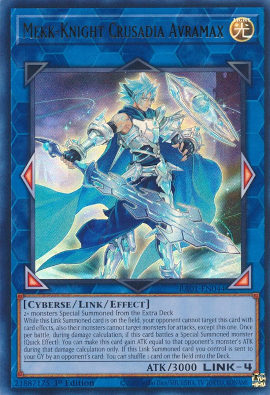 Mekk-Knight Crusadia Avramax [RA01-EN044] Ultra Rare | Play N Trade Winnipeg