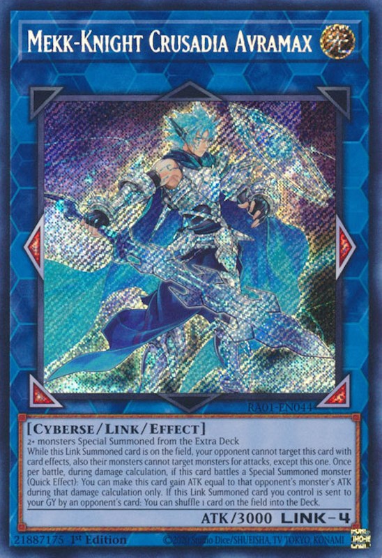 Mekk-Knight Crusadia Avramax [RA01-EN044] Secret Rare | Play N Trade Winnipeg