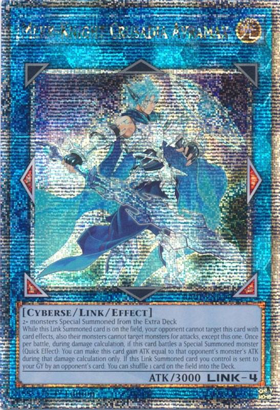 Mekk-Knight Crusadia Avramax [RA01-EN044] Quarter Century Secret Rare | Play N Trade Winnipeg