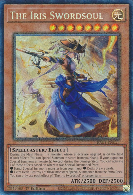 The Iris Swordsoul [RA01-EN023] Prismatic Collector's Rare | Play N Trade Winnipeg