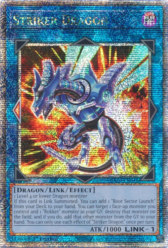 Striker Dragon [RA01-EN046] Quarter Century Secret Rare | Play N Trade Winnipeg