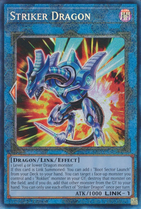 Striker Dragon [RA01-EN046] Prismatic Collector's Rare | Play N Trade Winnipeg