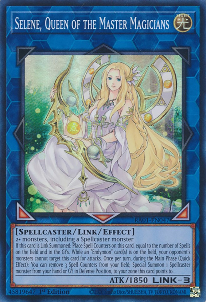 Selene, Queen of the Master Magicians [RA01-EN047] Super Rare | Play N Trade Winnipeg