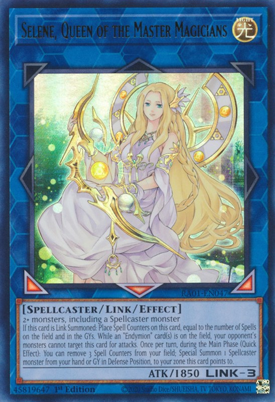 Selene, Queen of the Master Magicians [RA01-EN047] Ultra Rare | Play N Trade Winnipeg