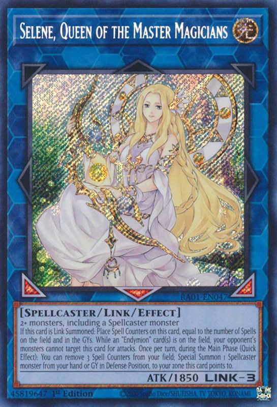 Selene, Queen of the Master Magicians [RA01-EN047] Secret Rare | Play N Trade Winnipeg