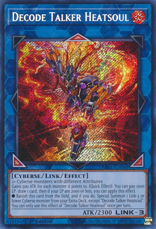 Decode Talker Heatsoul [RA01-EN048] Secret Rare | Play N Trade Winnipeg