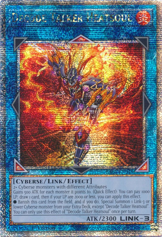 Decode Talker Heatsoul [RA01-EN048] Quarter Century Secret Rare | Play N Trade Winnipeg