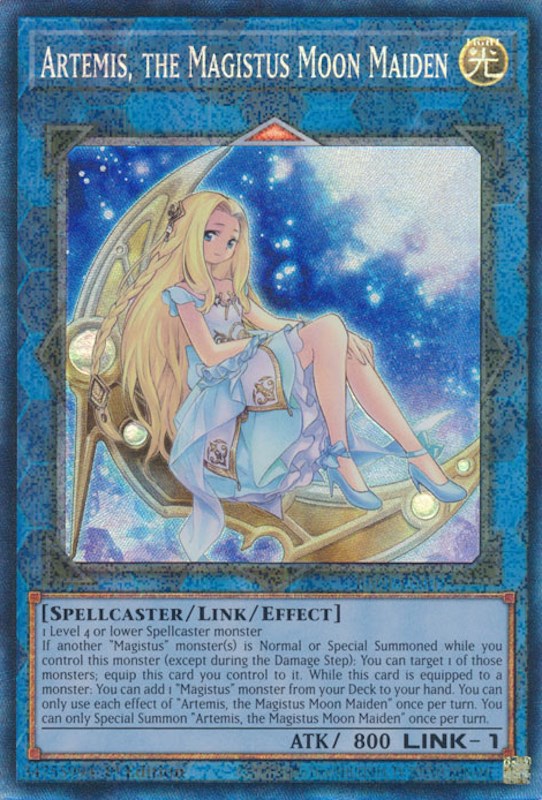 Artemis, the Magistus Moon Maiden [RA01-EN049] Prismatic Collector's Rare | Play N Trade Winnipeg