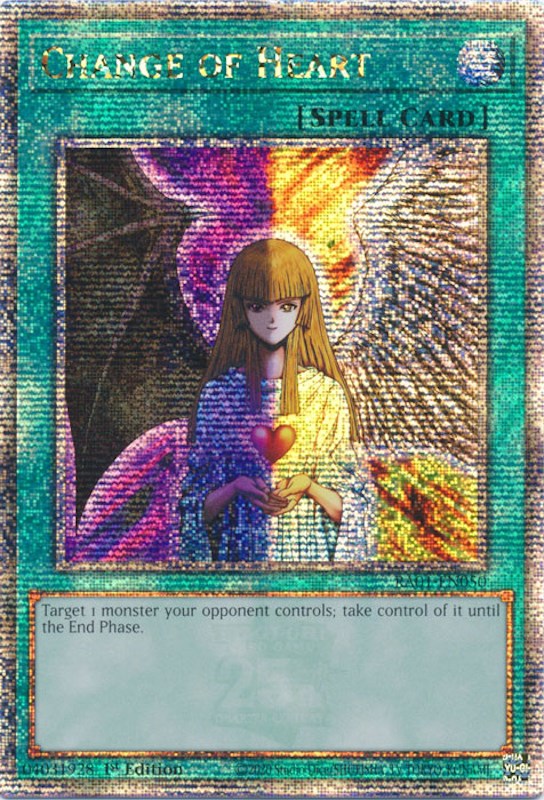 Change of Heart [RA01-EN050] Quarter Century Secret Rare | Play N Trade Winnipeg