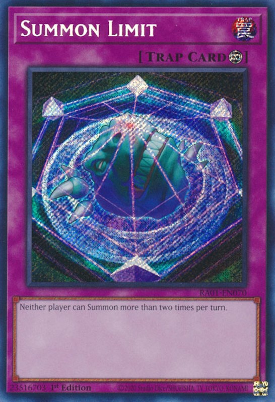 Summon Limit [RA01-EN070] Secret Rare | Play N Trade Winnipeg